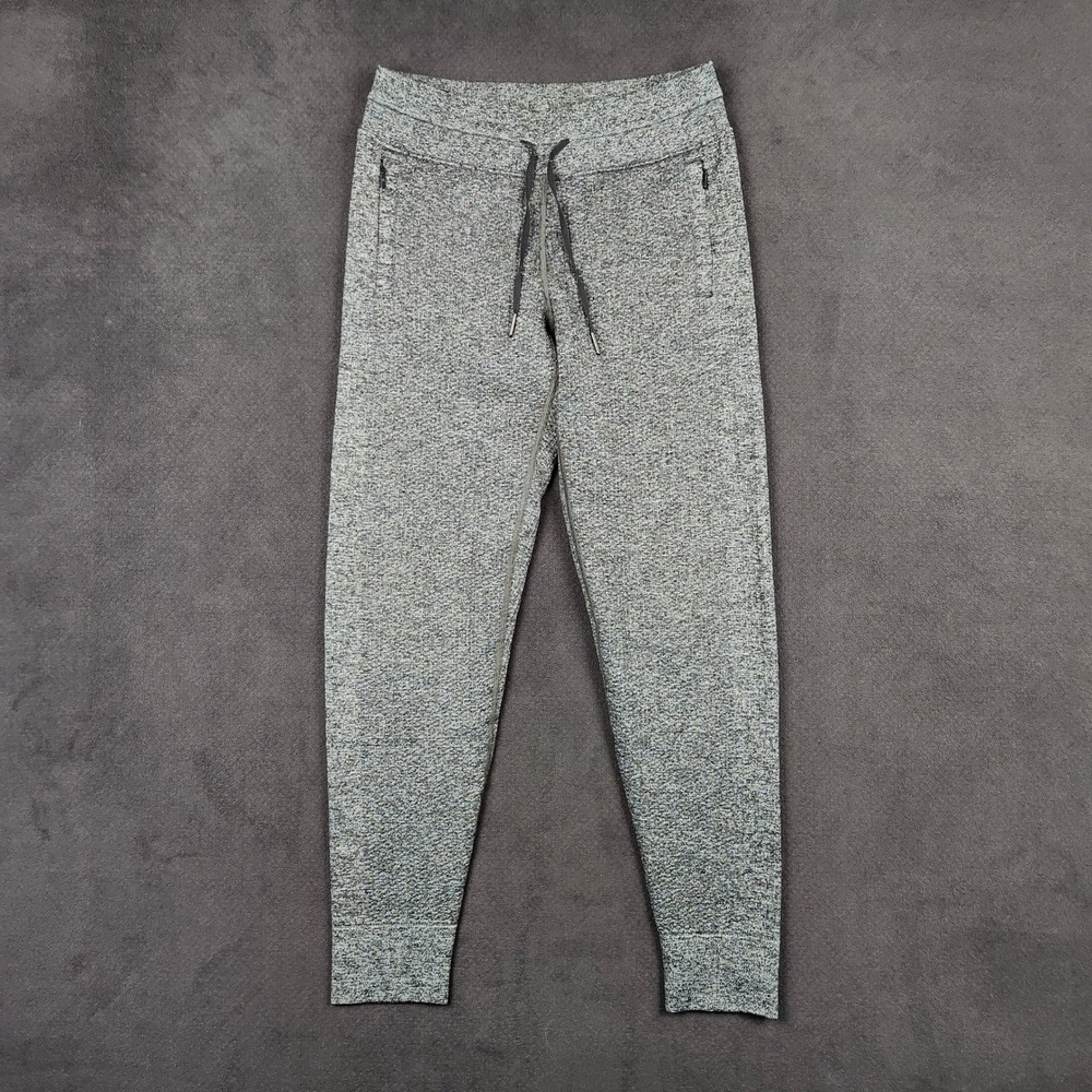 Lululemon Engineered Warmth Jogger Womens 4 Gray Merino Wool Blend Zip Pocket